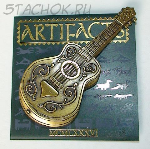 Брошь "Гитара" под бронзу