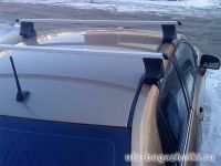 Багажник на крышу Nissan Tiida, Атлант, прямоугольные дуги