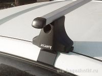 Багажник на крышу Kia Rio, Атлант, прямоугольные дуги