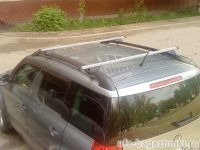 Багажник на крышу Skoda Yeti, Атлант, прямоугольные дуги на рейлинги