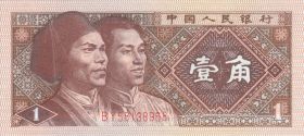 Банкнота China 1 Jiao Banknote 1980 (Оригинал)