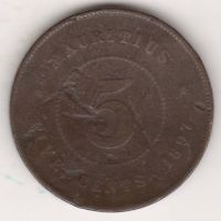 5 центов 1897 г. Маврикий Великобритания