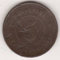 5 центов 1897 г. Маврикий Великобритания