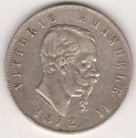 5 лир 1872 г. Италия