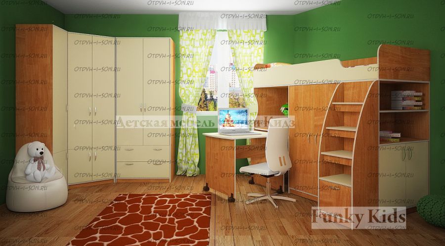 Кровать-чердак Фанки Кидз-18/3 СВ