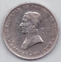 50 сентесимо 1917 г. Уругвай