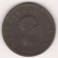 1/2 пенни 1807 г. Великобритания
