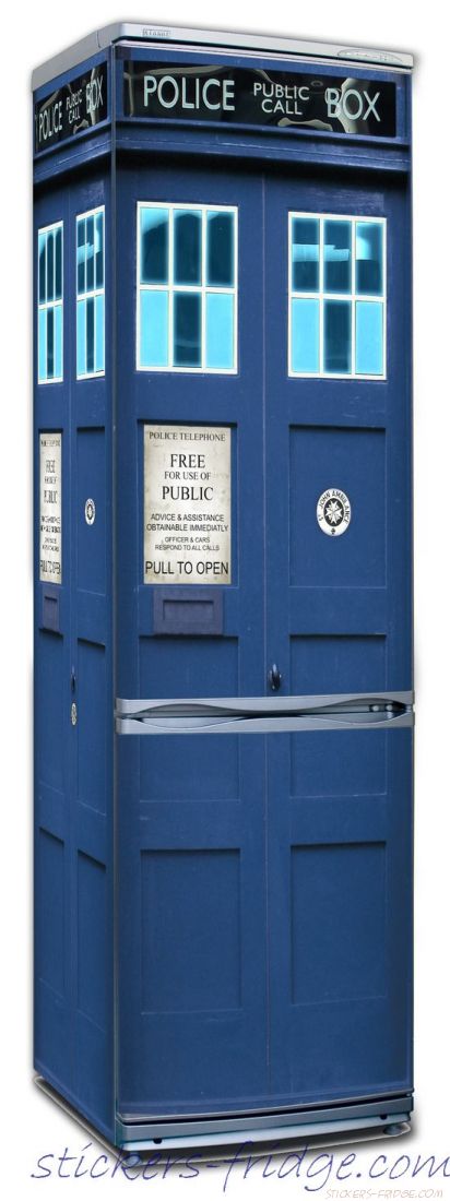 Наклейка на холодильник - Police Box