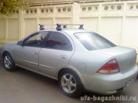 Багажник на крышу Nissan Almera Classic/N15/N16, Атлант, прямоугольные дугиБагажник на крышу Nissan Almera N15/N16, Атлант, прямоугольные дуги