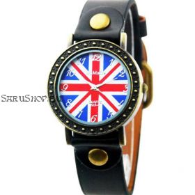 Часы  «Union Jack»  Черные