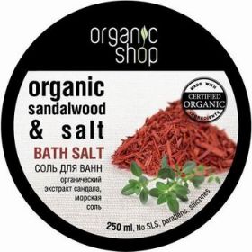 ORGANIC  SHOP. СОЛЬ  ДЛЯ  ВАНН  "КРАСНЫЙ  САНДАЛ"  250 МЛ.