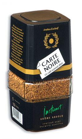 Кофе растворимый Carte Noire, стекло, 190 г.