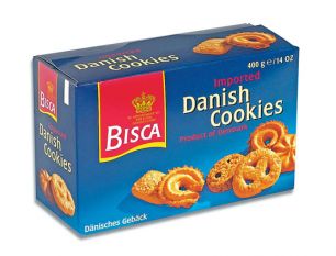 ПЕЧЕНЬЕ BISCA ДАТСКОЕ АССОРТИ СИНЕЕ, 400 г.