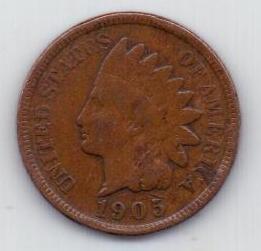 1 цент 1905 г. США