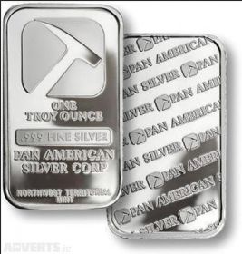Слиток 1 унция Серебра Pan American 1 Troy Oz