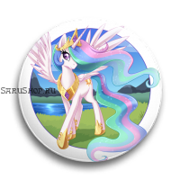 Значок  56 мм.  My Little Pony