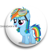Значок  37 мм.  My Little Pony