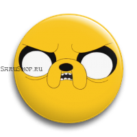 Значок  56 мм.  Adventure Time
