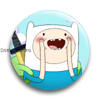 Значок  56 мм.  Adventure Time