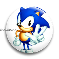 Значок  56 мм. Sonic