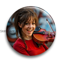 Значок  56 мм. Lindsey Stirling