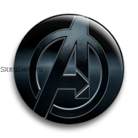 Значок  56 мм. AVENGERS