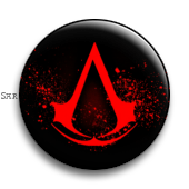 Значок  37 мм.  Assassin's Creed