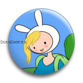 Значок  37 мм.  Adventure Time