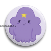 Значок  37 мм.  Adventure Time