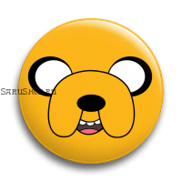 Значок  37 мм.  Adventure Time