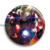 Значок  37 мм. Iron Man
