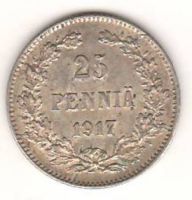 25 пенни 1917 г. Финляндия Российская империя