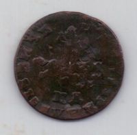 1 копейка 1710 г. редкий тип большой формат