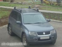 Багажник на крышу на Suzuki Grand Vitara (Атлант, Россия), прямоугольные дуги