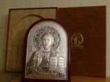Серебряную икону Иисуса Христа Спасителя купить интернет