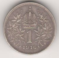 1 крона 1916 г. Австрия