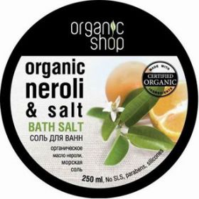 ORGANIC  SHOP. СОЛЬ  ДЛЯ  ВАНН  "ЦВЕТЫ  АПЕЛЬСИНА"  250 МЛ.