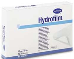 Самофиксирующаяся прозрачная повязка Hydrofilm Plus (Гидрофилм Плюс) 10х15 см с впитывающей подушечкой.