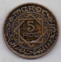 5 франков 1365 г. Марокко