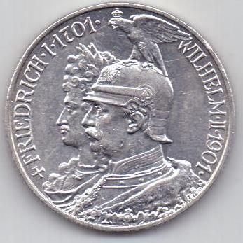 2 марки 1901 г. Германия(Пруссия,200 лет династии)