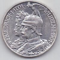 2 марки 1901 г. Германия(Пруссия,200 лет династии)
