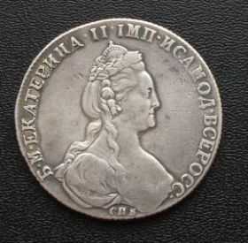 Монета 1 рубль 1780