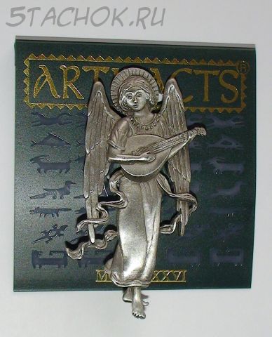 Брошь "Муза с лютней" под олово