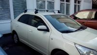 Багажник на крышу Chevrolet Cobalt, Атлант, аэродинамические дуги