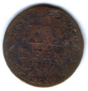 4 пфеннига 1745 г. Германия Мюнстер