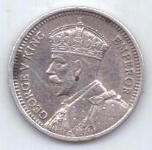 3 пенса 1934 г. Новая зеландия(Великобритания)