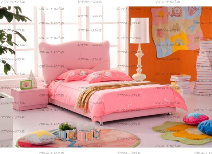 Кровать кожаная AE005 Татами