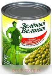Горошек зеленый великан садовый 240г
