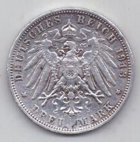 3 марки  1913 г. Саксония.Германия