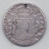 8 реалов 1821 г. Перу(Испания)